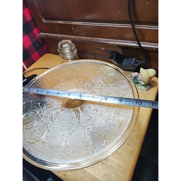 Vintage Amber Depression Glass Cake Stand – Madrid Pattern Federal Glass - Picture 2 of 8